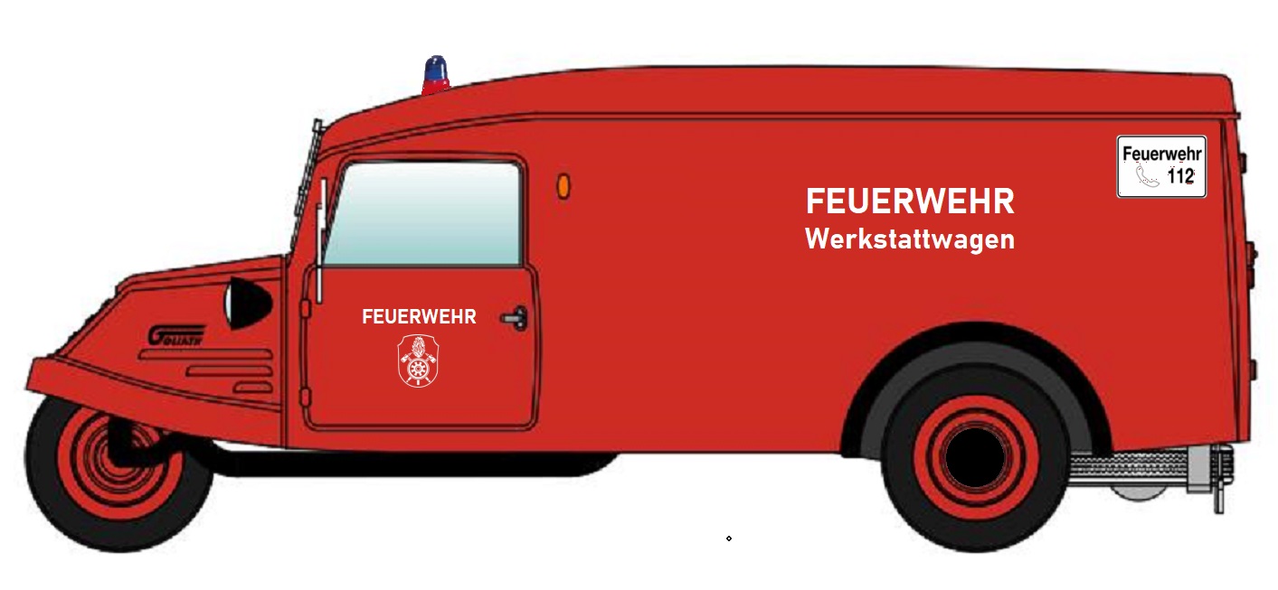 NPE NA88522 2er Set Goliath GD 750 Feuerwehr