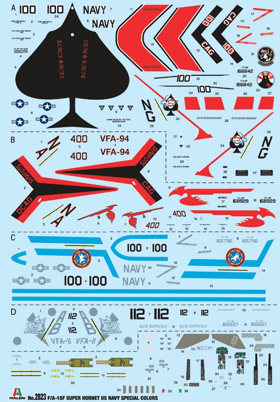 Italeri 2823 F/A-18F Super Hornet U.S. Navy