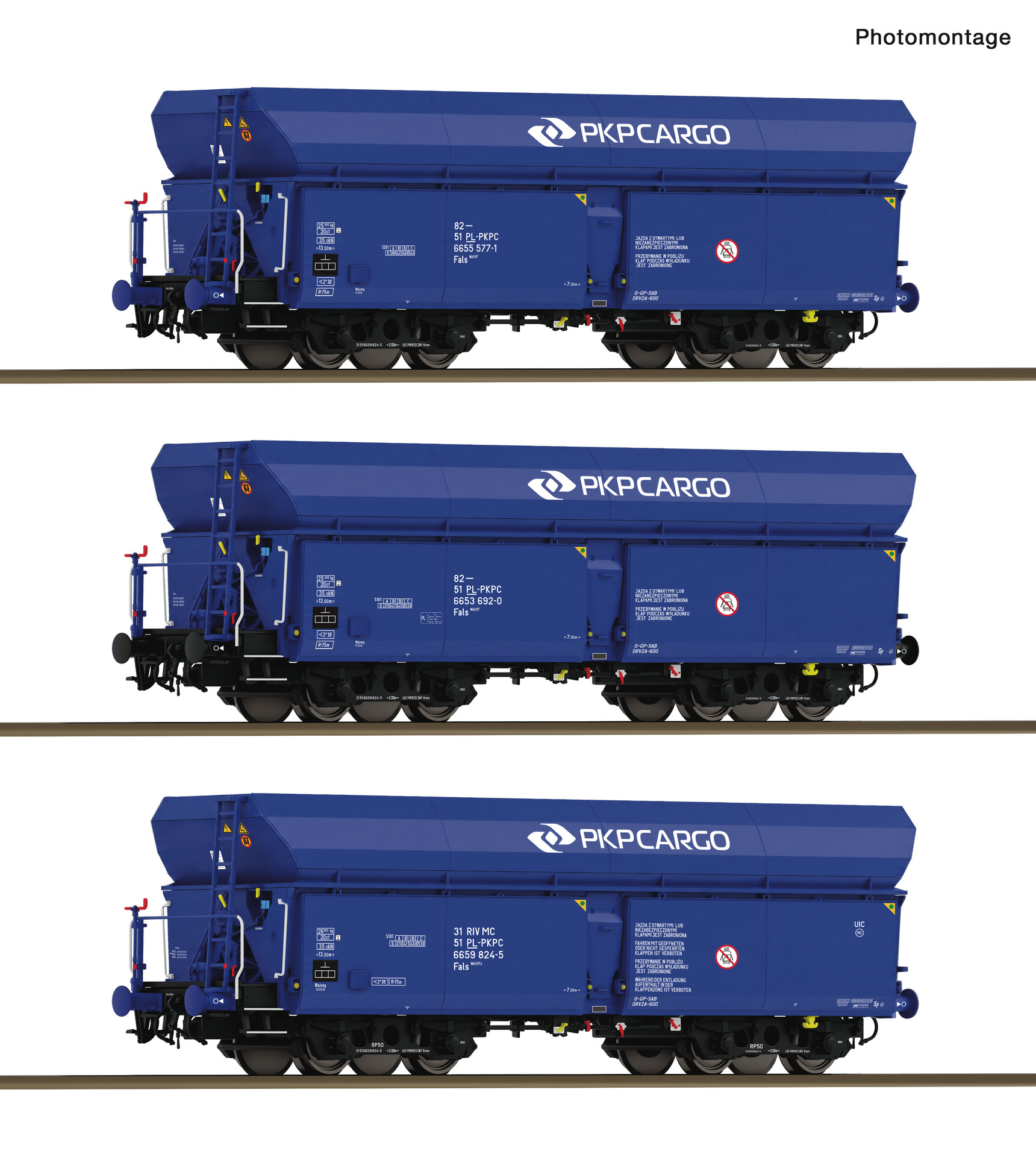 6600494 PKP Cargo Selbstentladewagen-Set Ep.6