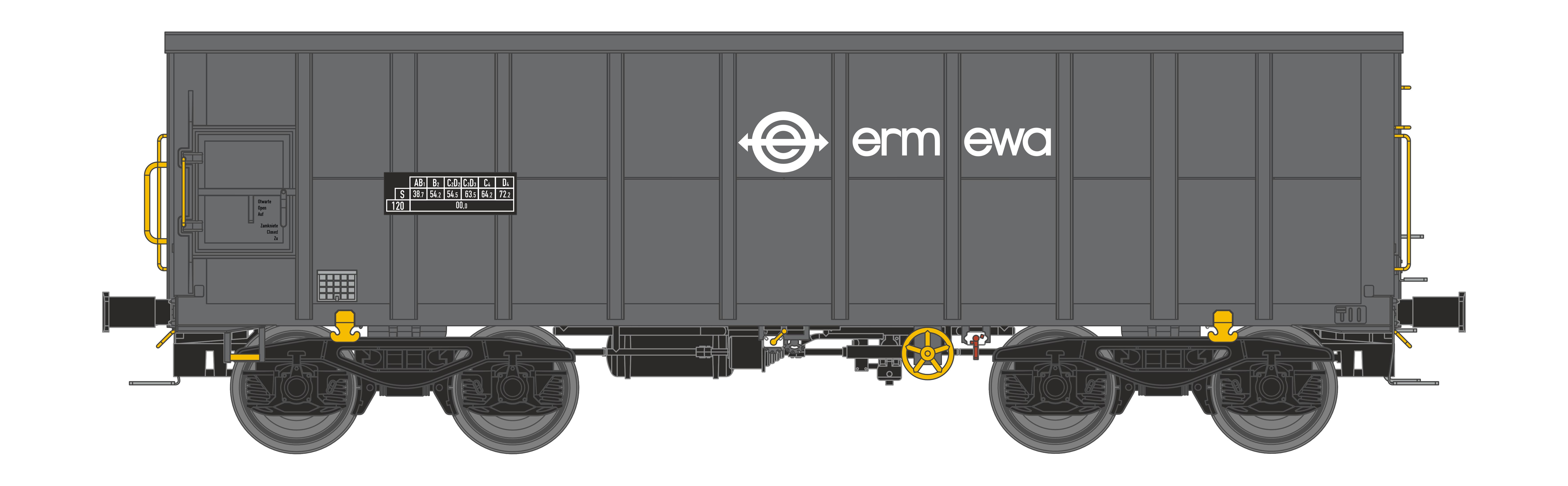 NME 547604 Ermewa Off. Güterwag. Eamnos 11,3m Ep.6