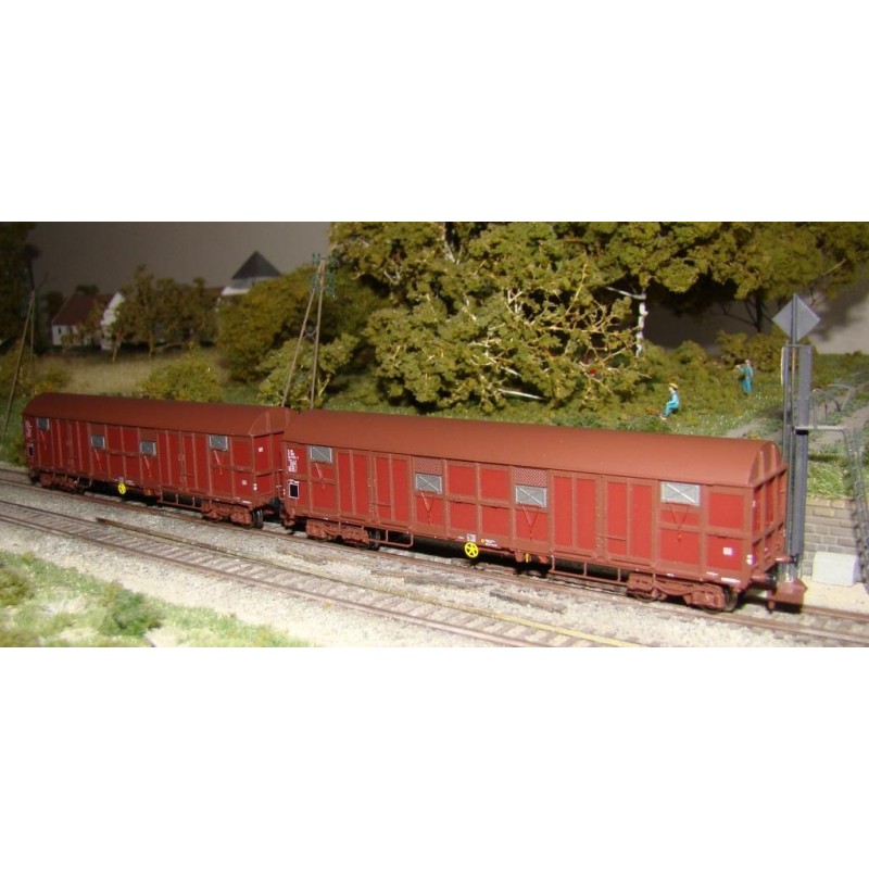 16021 SNCF gedeckte Güterwagen-Set 2-tlg Ep.4