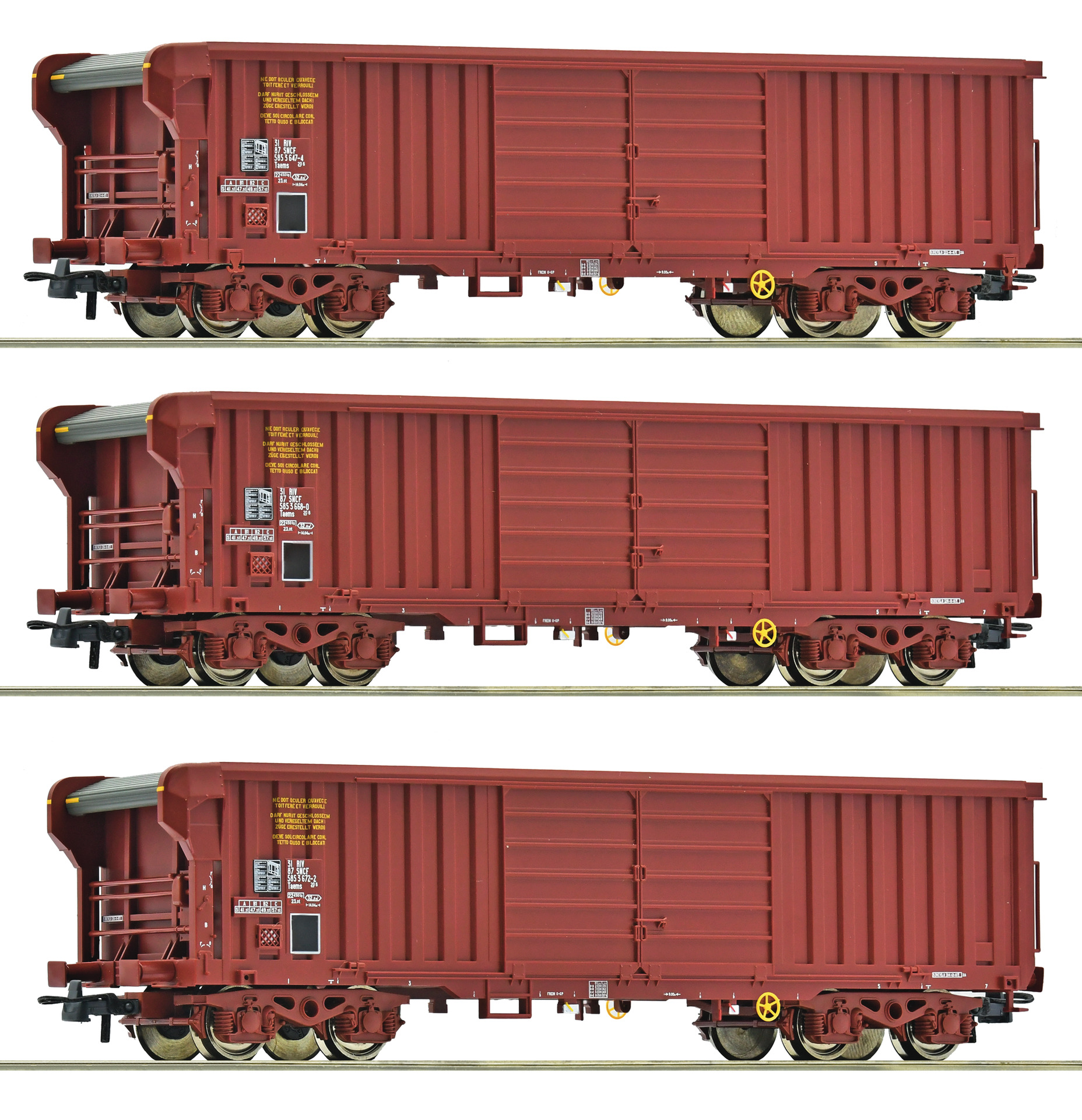 Roco 6600285 SNCF Rolldachwagen Taems Set 3tlg. Ep.4