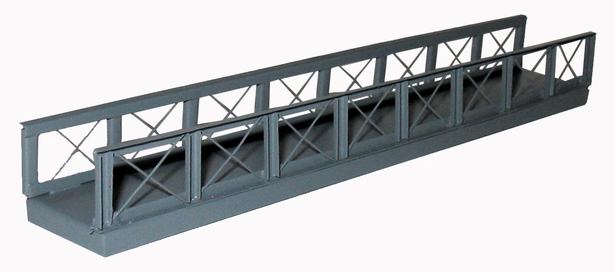 Hack F18 Fußgängersteg 18cm (ohne Treppen), grau