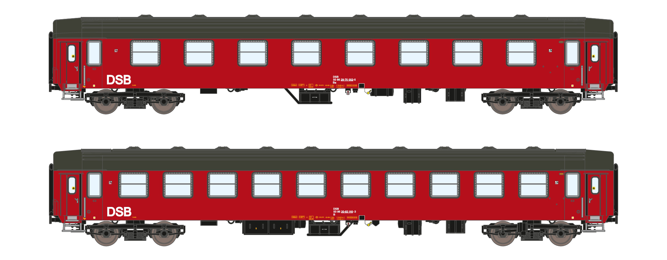 25102 DSB Personenwagen-Set 2-tlg Ep.4