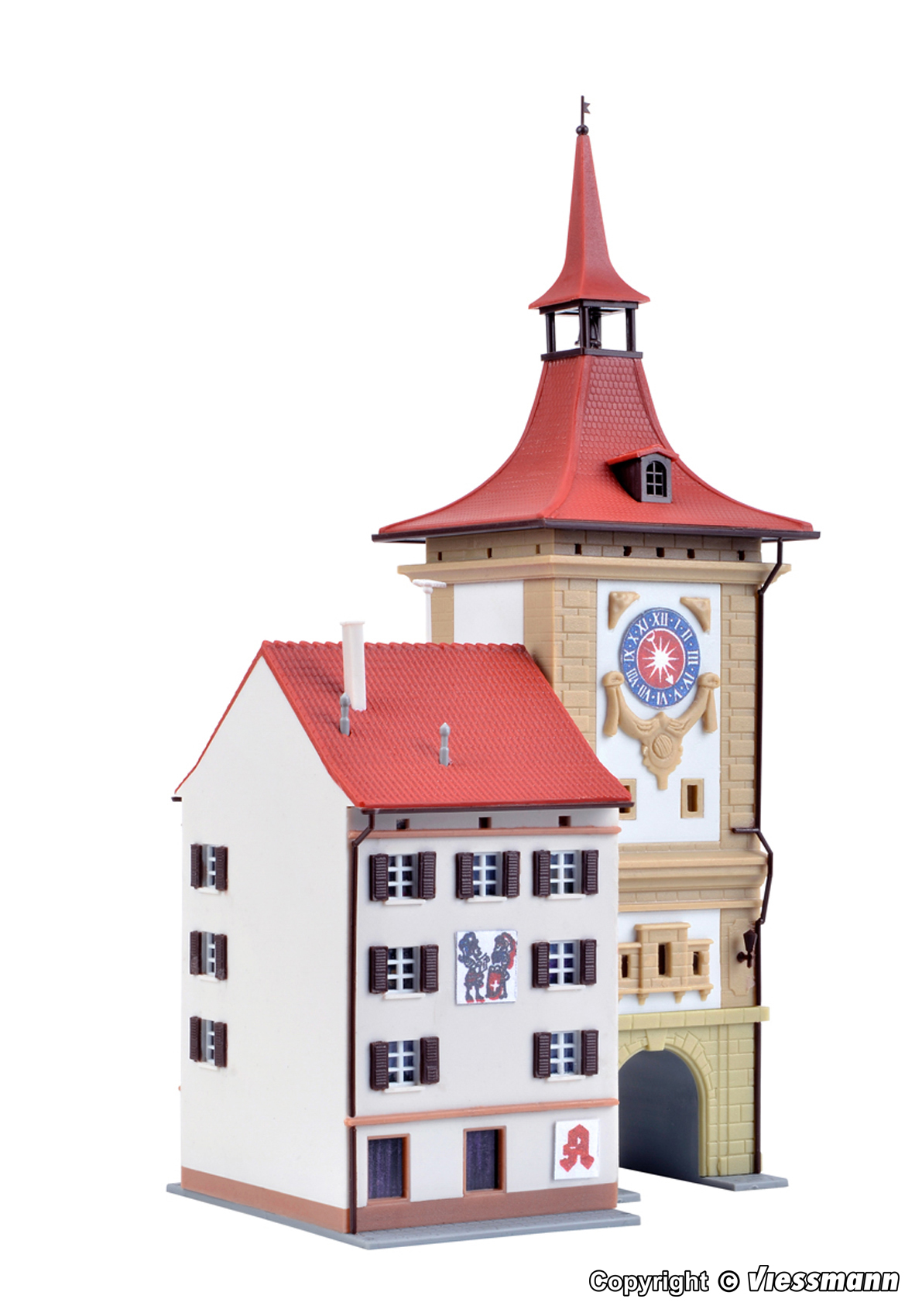 36805 Stadttor mit Apotheke in Murten