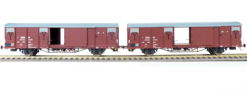 Exact-train 20464 DR ged. Güterwagen Glmms Set 2-tlg. Ep.4