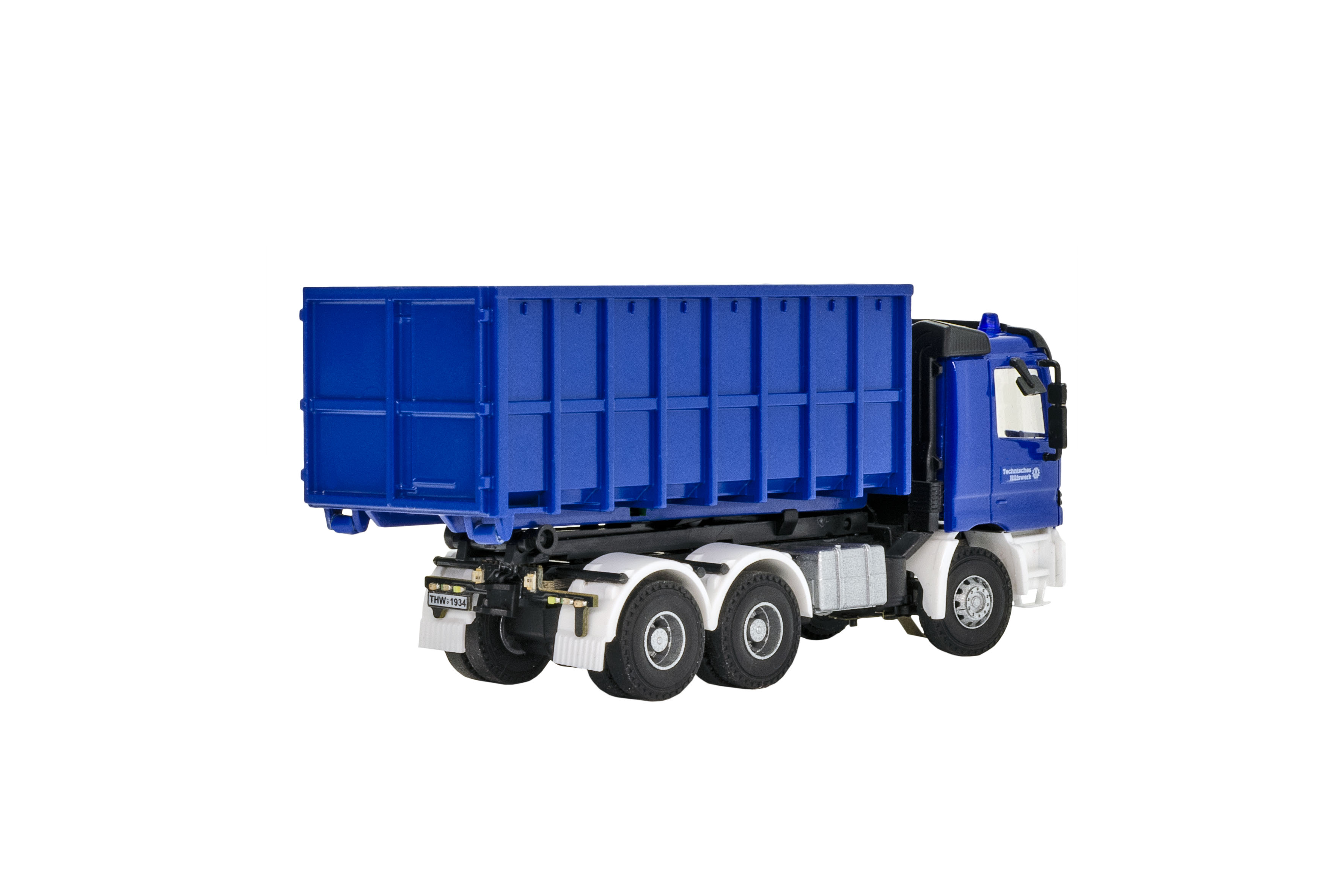 Viessmann 8070 CarMotion: MB Actros Abrollkipper THW
