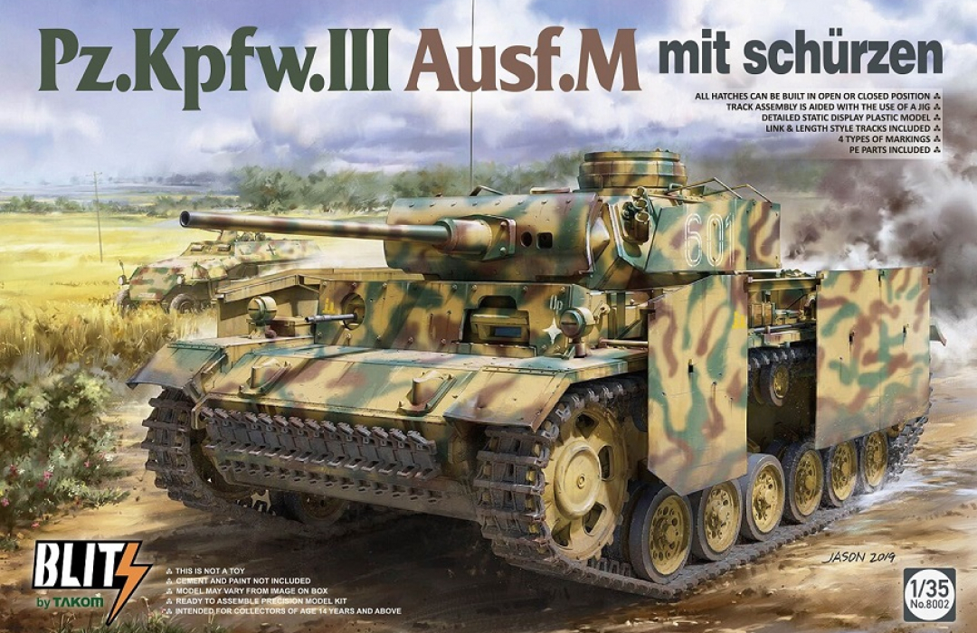 8002 Pz.Kpfw.III Ausf.M mit Schürzen
