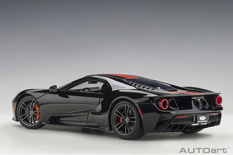 AUTOart 72945 Ford GT 2017 black/ orange stripes