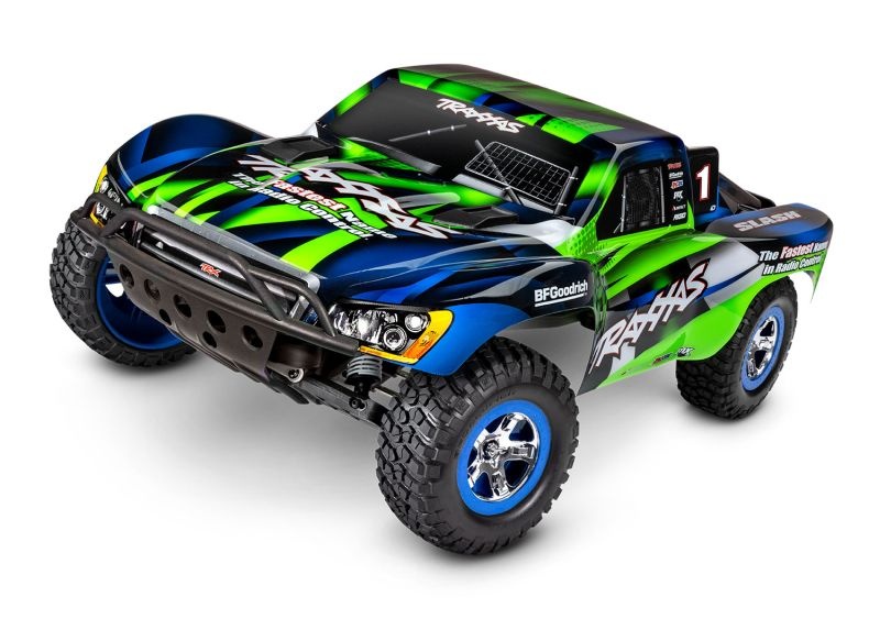 TRX58034-8GRN SLVR Slash grün 1/10 2WD ShortCourseRTR