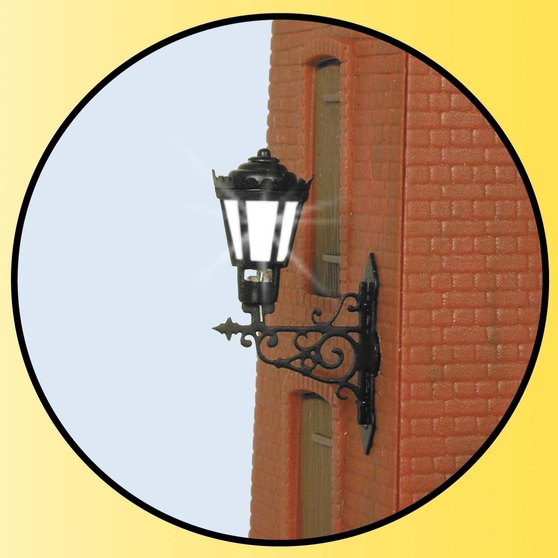 9074 Wandlaterne mit LED, warmweiß