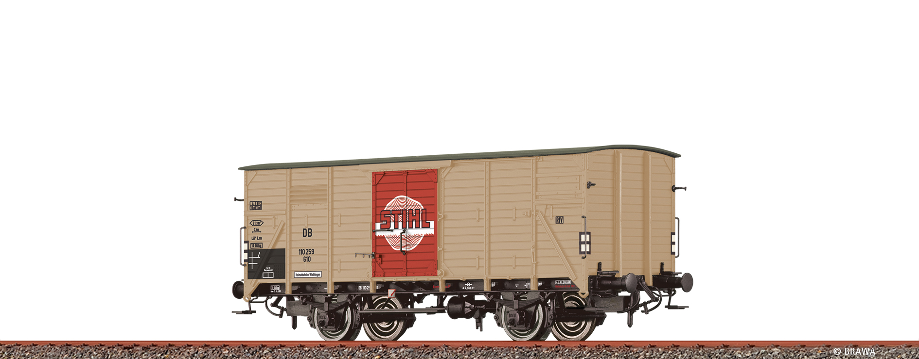 49893 DB gedeckter Güterwagen G10 "Stihl" Ep.3