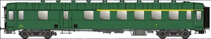 MW40393 SNCF Personenwagen-Set 2-tlg Ep.3c/d