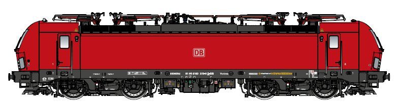 96102ACS DBAG E-Lok BR 193 373-8 Vectron Ep.6