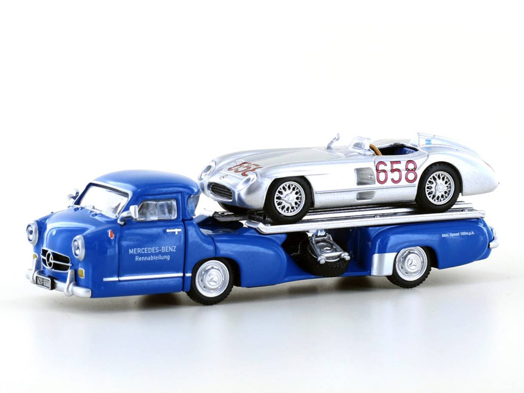 LE87312 MB Renntransporter + 300 SLR J.M. Fangio