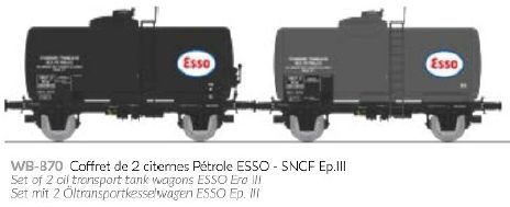WB-870 SNCF ESSO Kesselwagen-Set 2-tlg. Ep.3