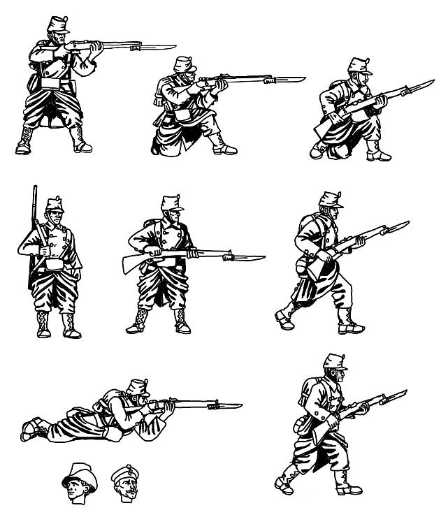 HäT - Hat Toy Soldiers 8290 WWI Belgische Infanterie