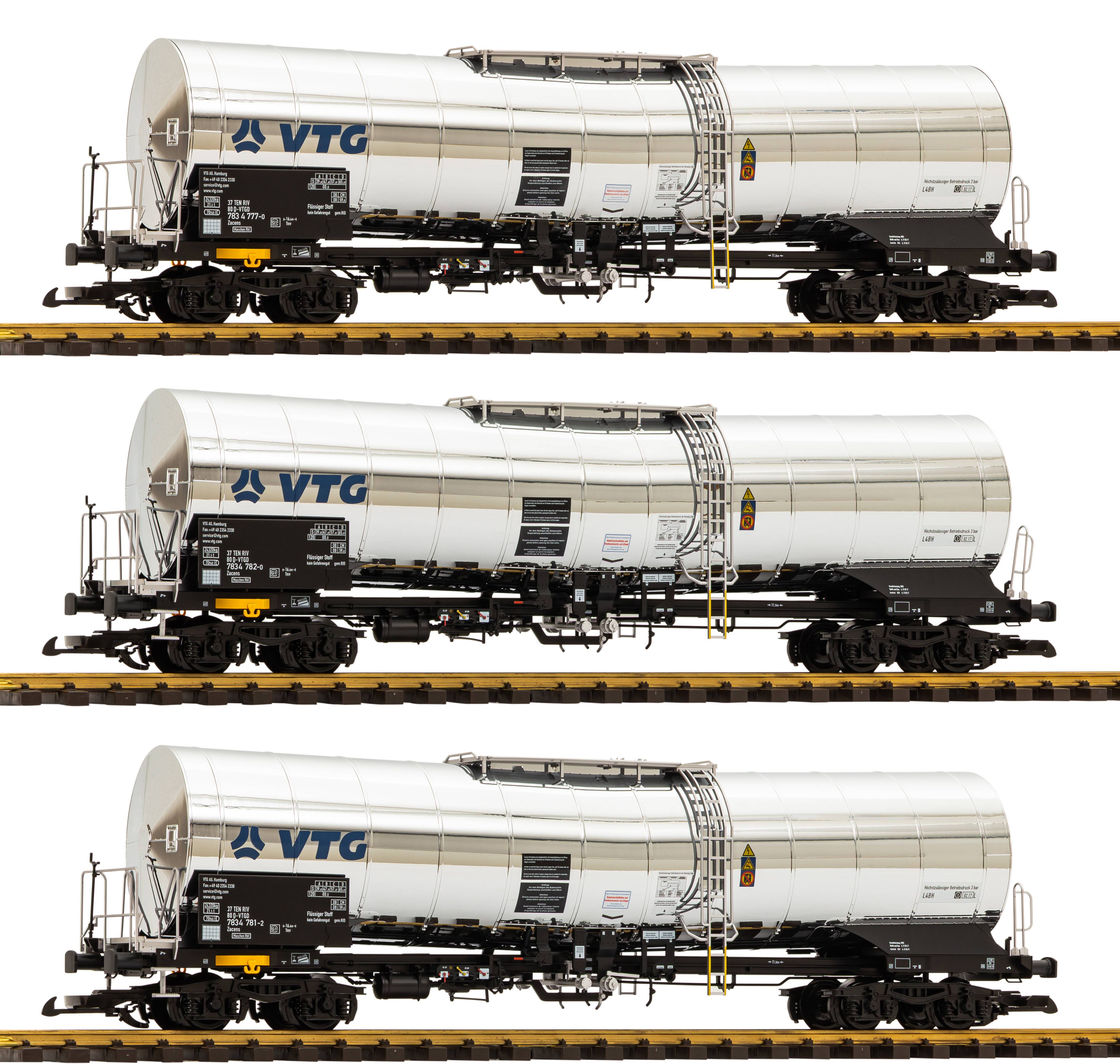 37863 VTG Chemiekesselwagen-Set 3-tlg. Ep.6