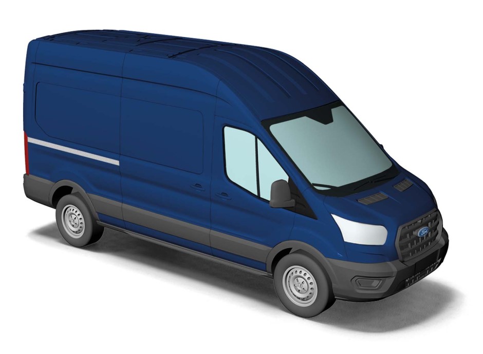 54501 Ford Transit Kasten blau (2014)