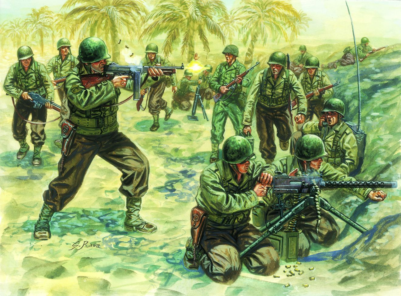 6120 WWII Amerikanische Infanterie