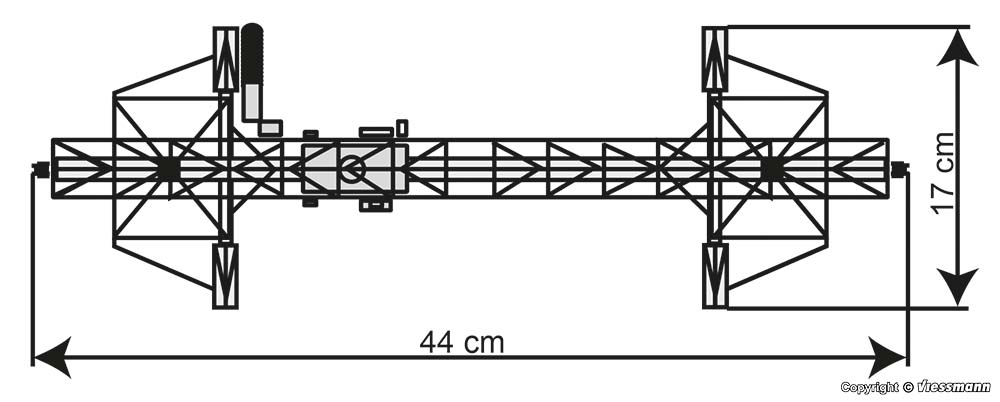 Kibri 38543 Überladekran zum Sägewerk
