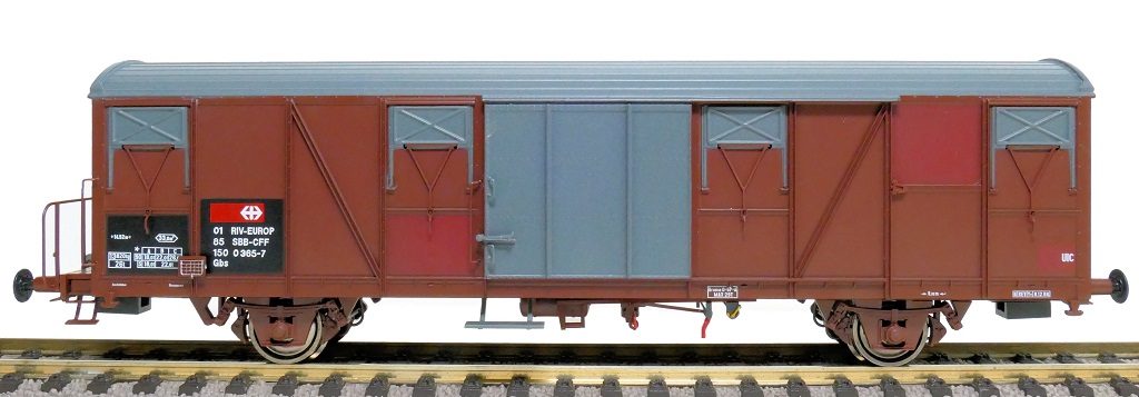 Exact-train 20438 SBB gedeckter Güterwagen Gbs Ep.5
