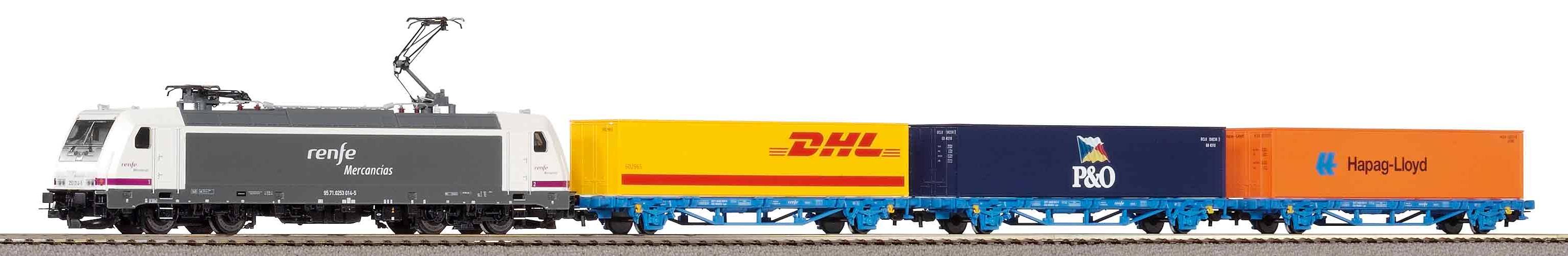 96900 Start-Set RENFE E-Lok TRAXX + 3 Cont.wg.