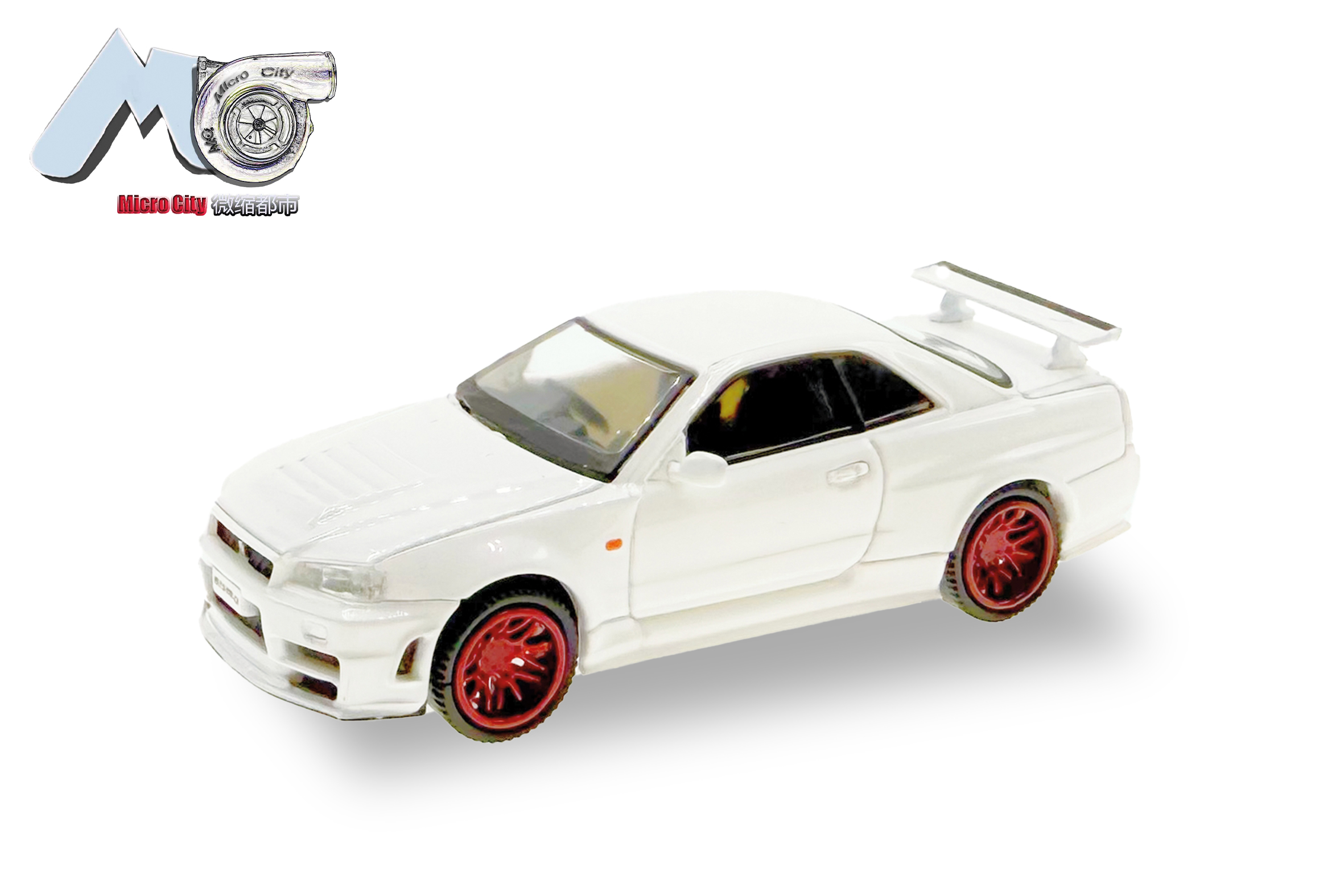 87MC000055 MicroCity:Nissan Skyline GT-R (R34) weiß