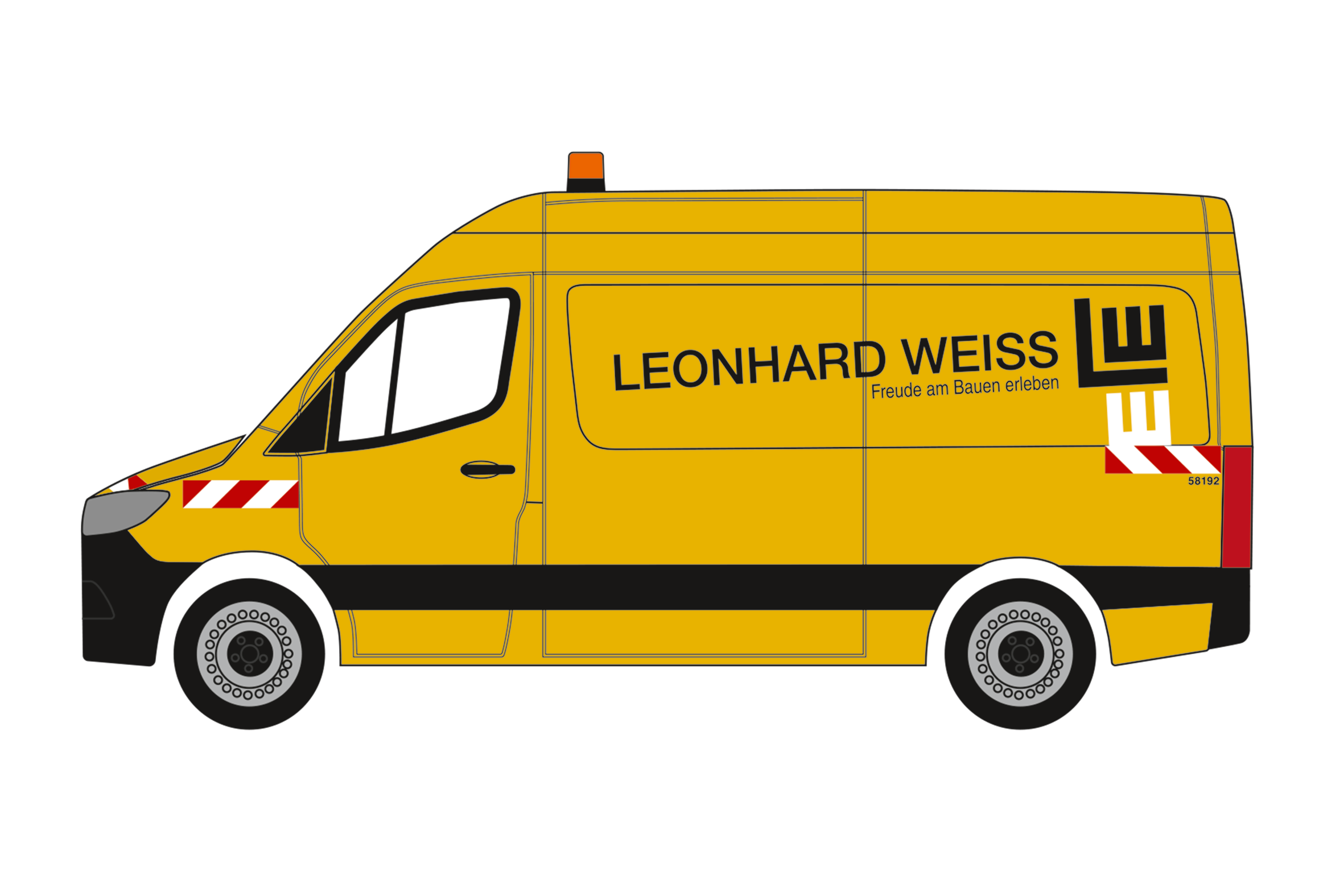 Herpa 962780 MB Sprinter'18 Kasten HD Leonhard Weiss