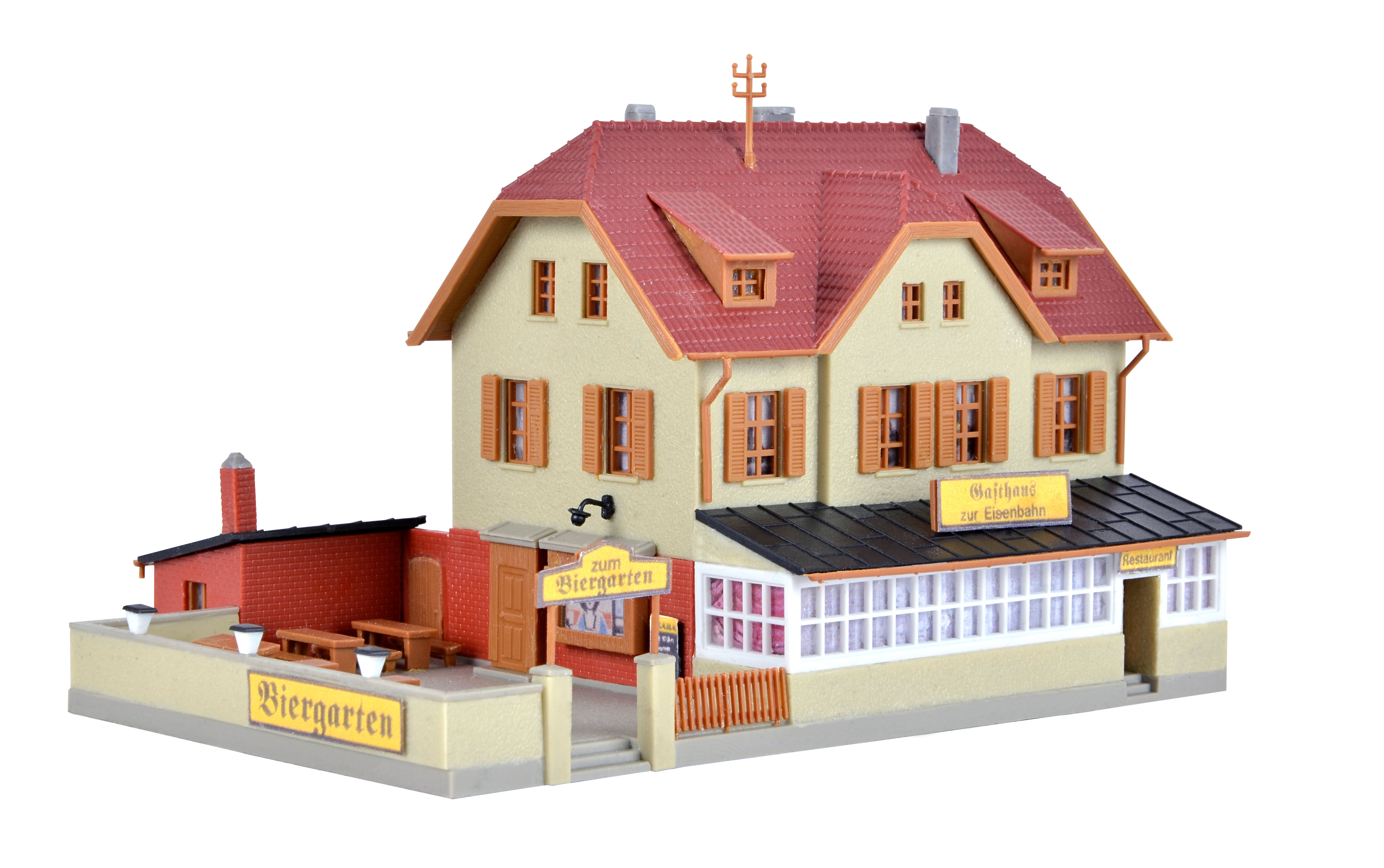 37114 Gasthaus zur Eisenbahn mit Biergarten