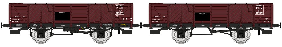 WB-814 PLM offene Güterwagen-Set 2-tlg. Ep.2