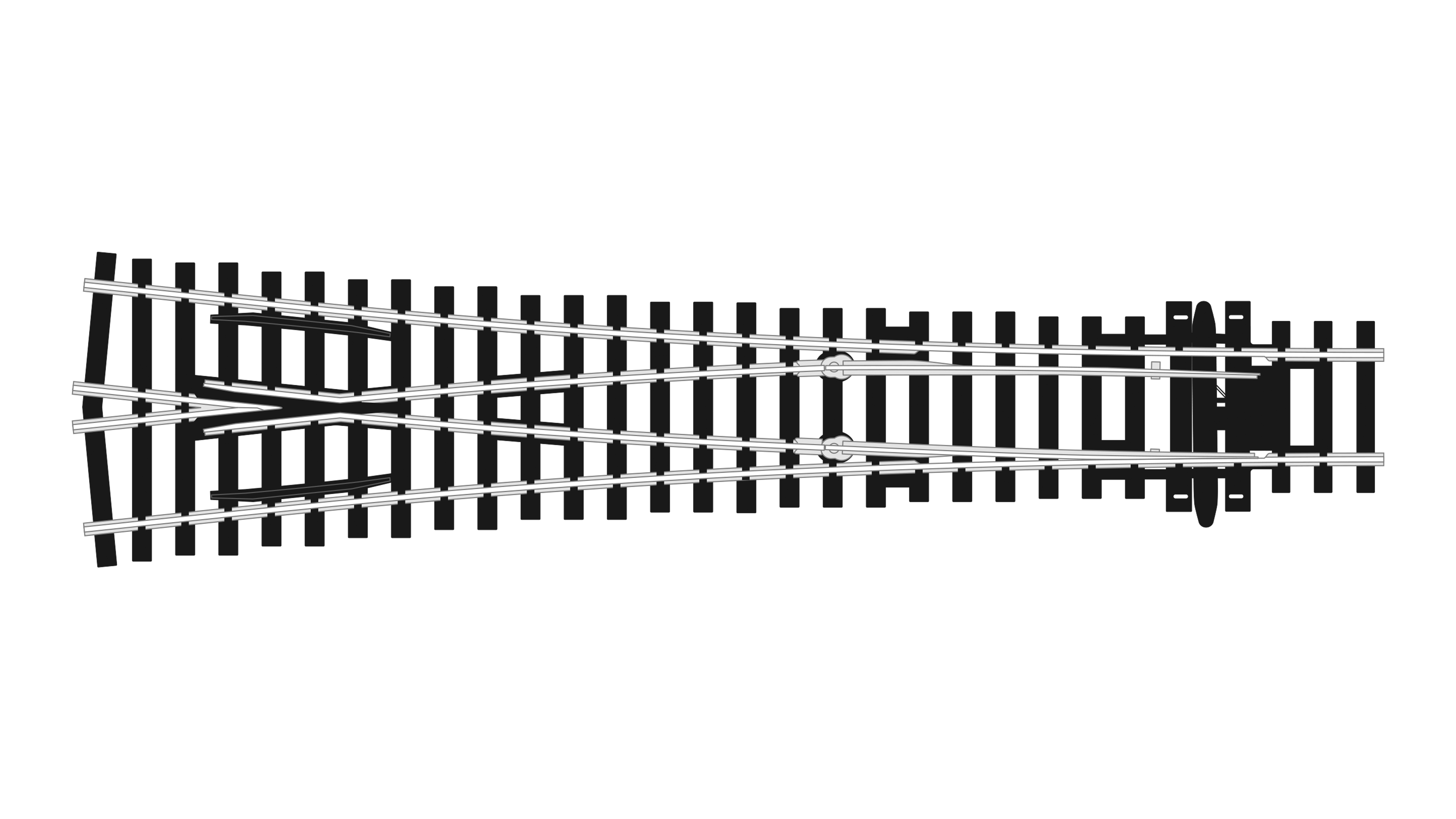 SL98 Y-Weiche langer Radius