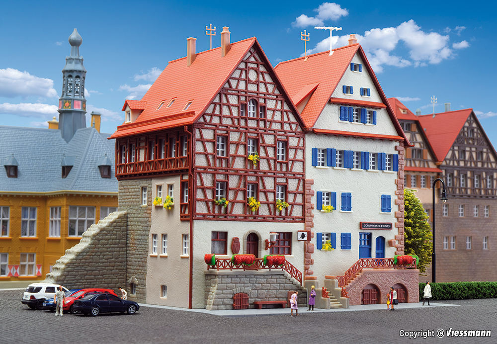 Kibri 37368 Fachwerkhäuser an der Stadtmauer