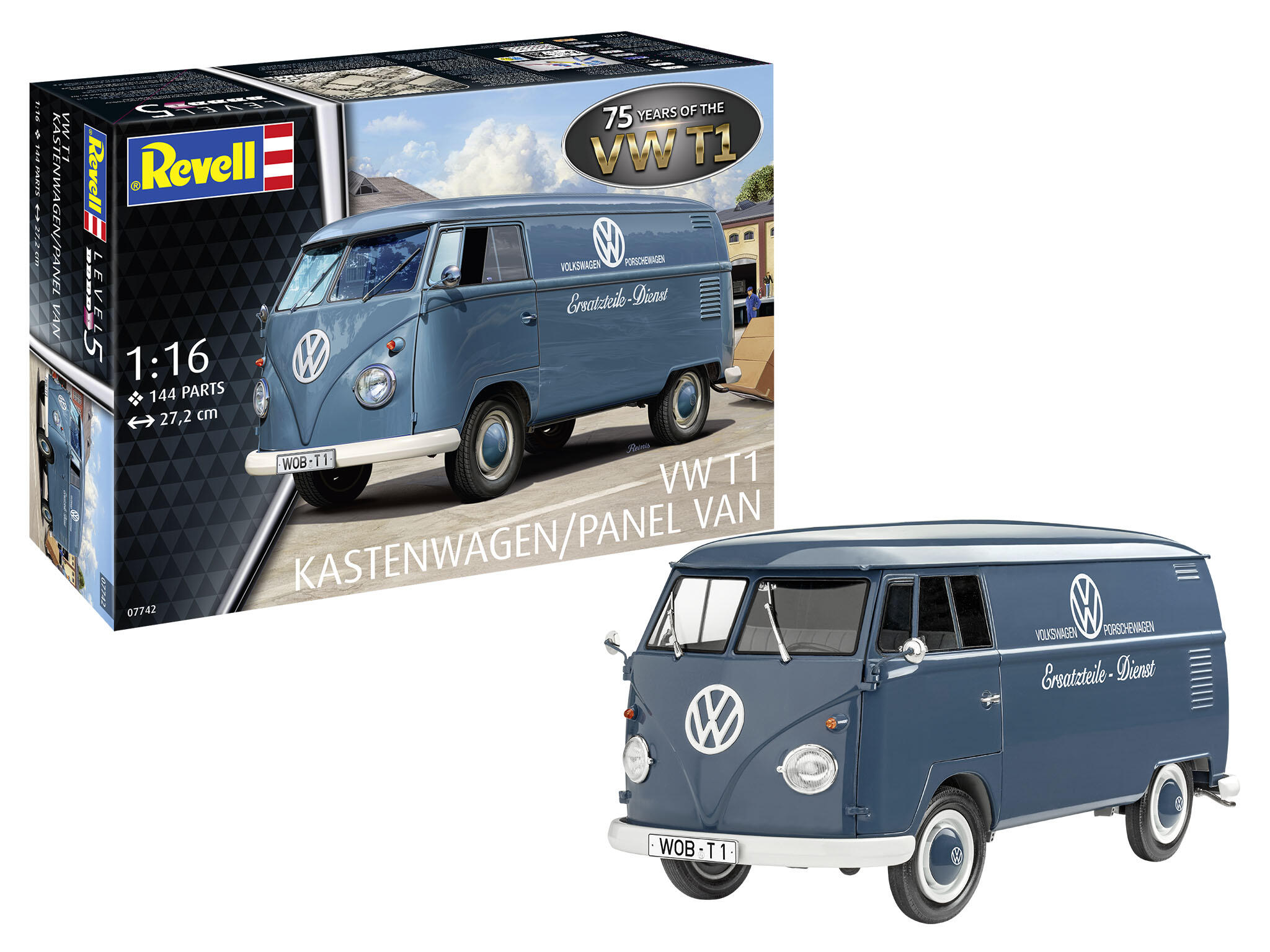 07742 VW T1/2 Kasten - 75 Years VW T1