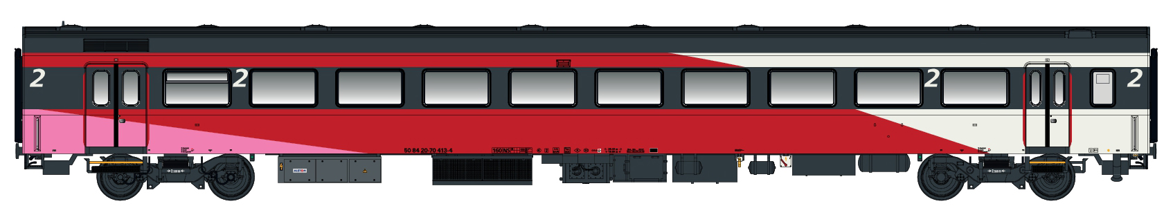 44057-2 NS Fyra Reisezugwagen ICRm B 2.Kl. Ep.6
