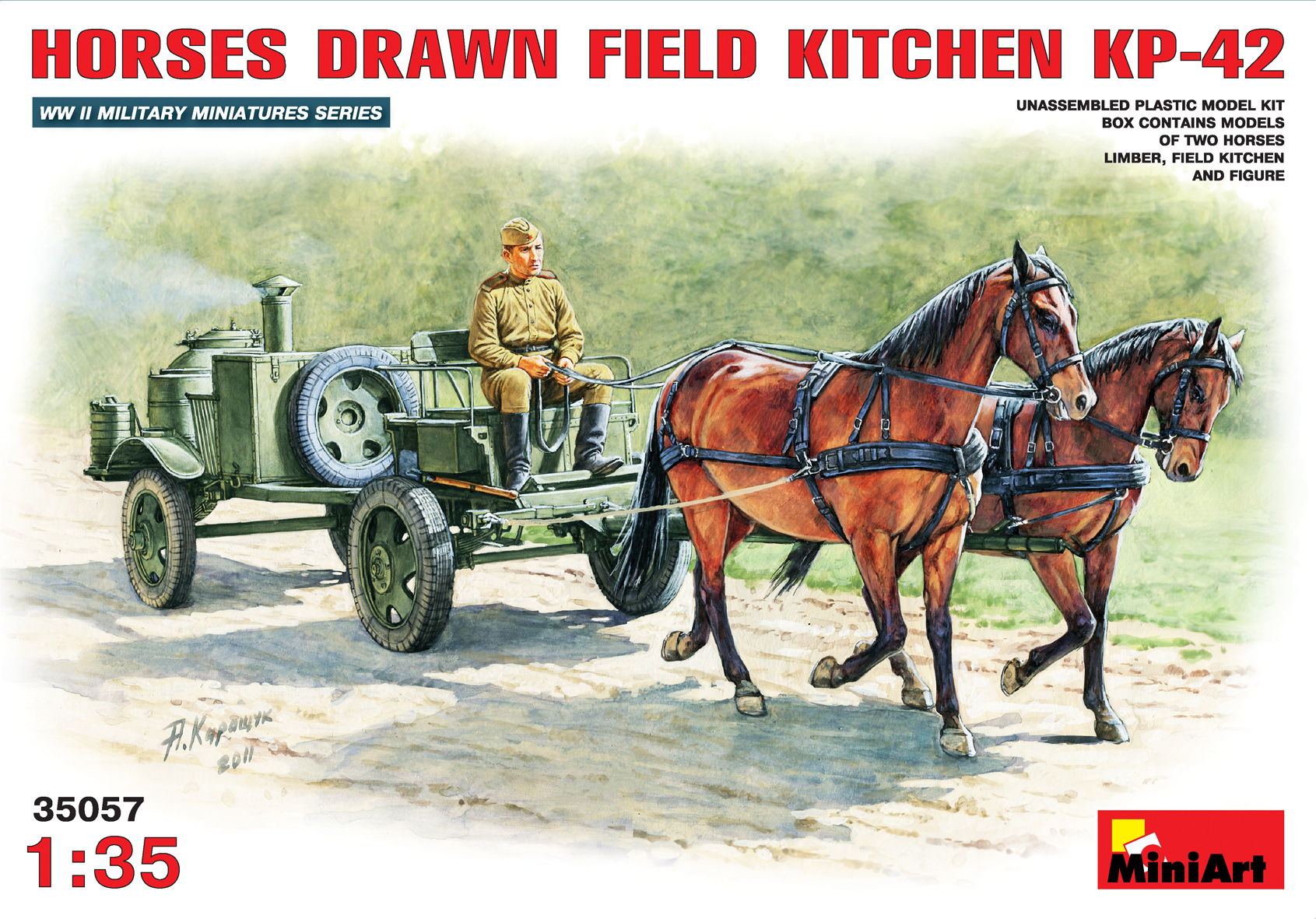 35057 Feldküche als Pferdefuhrwerk  KP-42