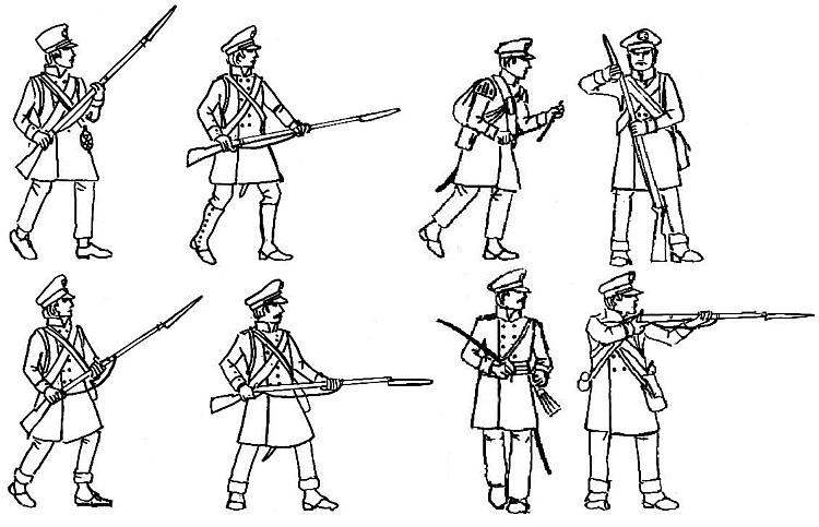 HäT - Hat Toy Soldiers 8310 Preußische Landwehr, in Aktion