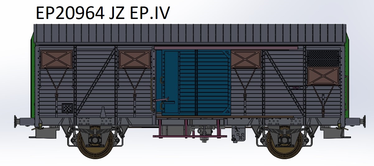 Exact-train 20964 JZ gedeckter Güterwagen Gs Ep.4