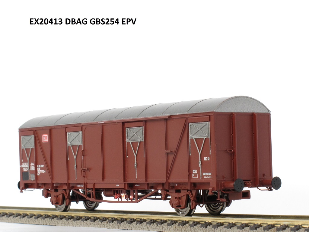 Exact-train 20413 DBAG gedeckter Güterwagen Gbs254 Ep.5