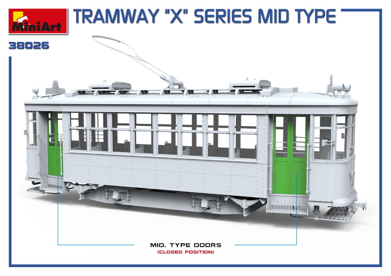 MiniArt 38026 Tramway / Strassenbahn 'X'-Series.
