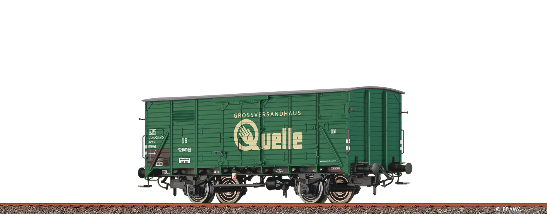 50955 DB ged. Güterwagen G10 "Quelle" Ep.3