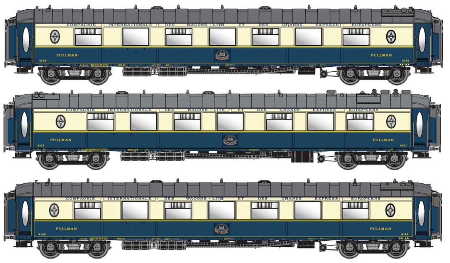 79179 CIWL Pullman-Wagen-Set 3-tlg. Ep.3c