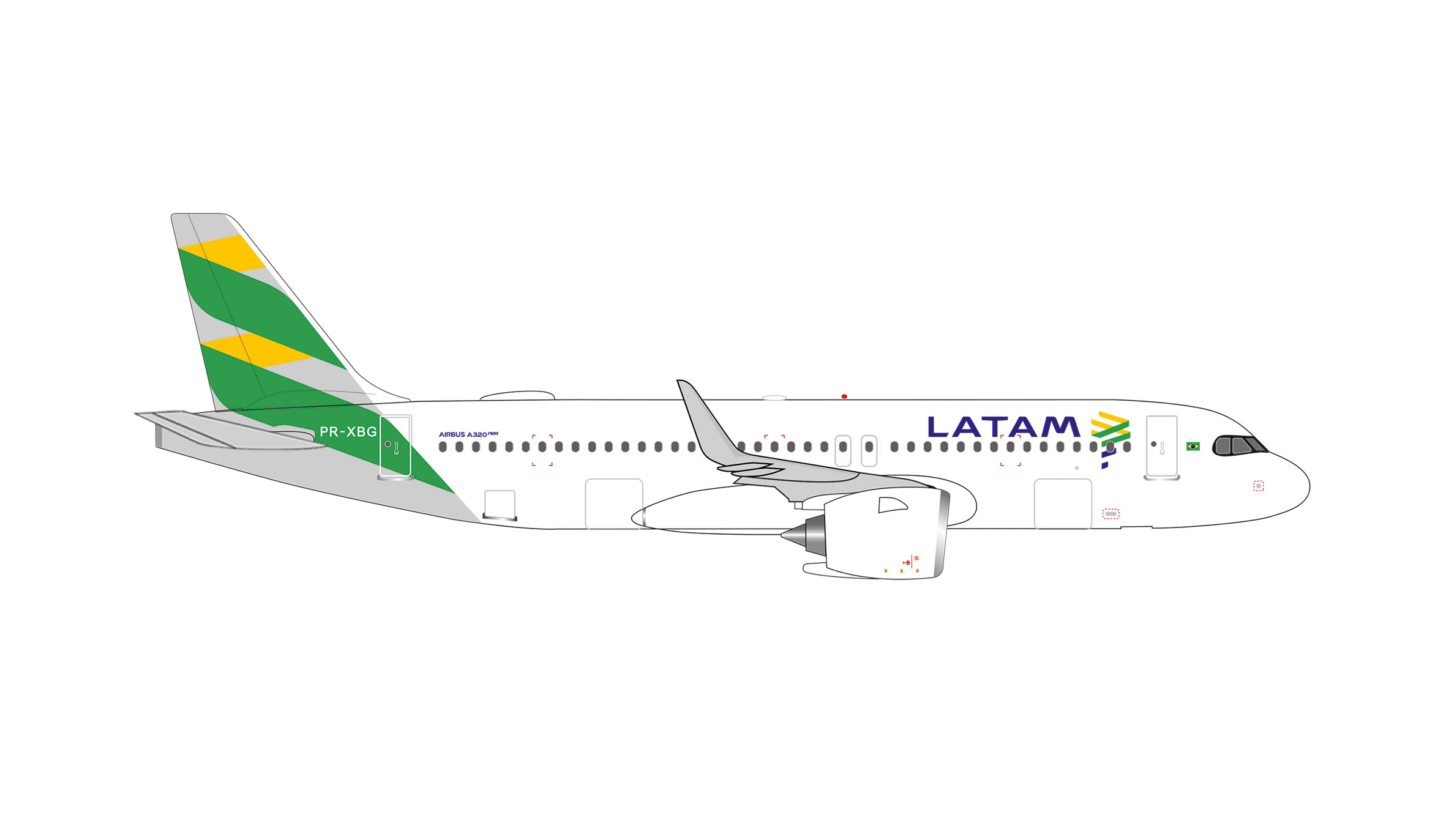 539746 Airbus A320neo LATAM Airlines Brasil