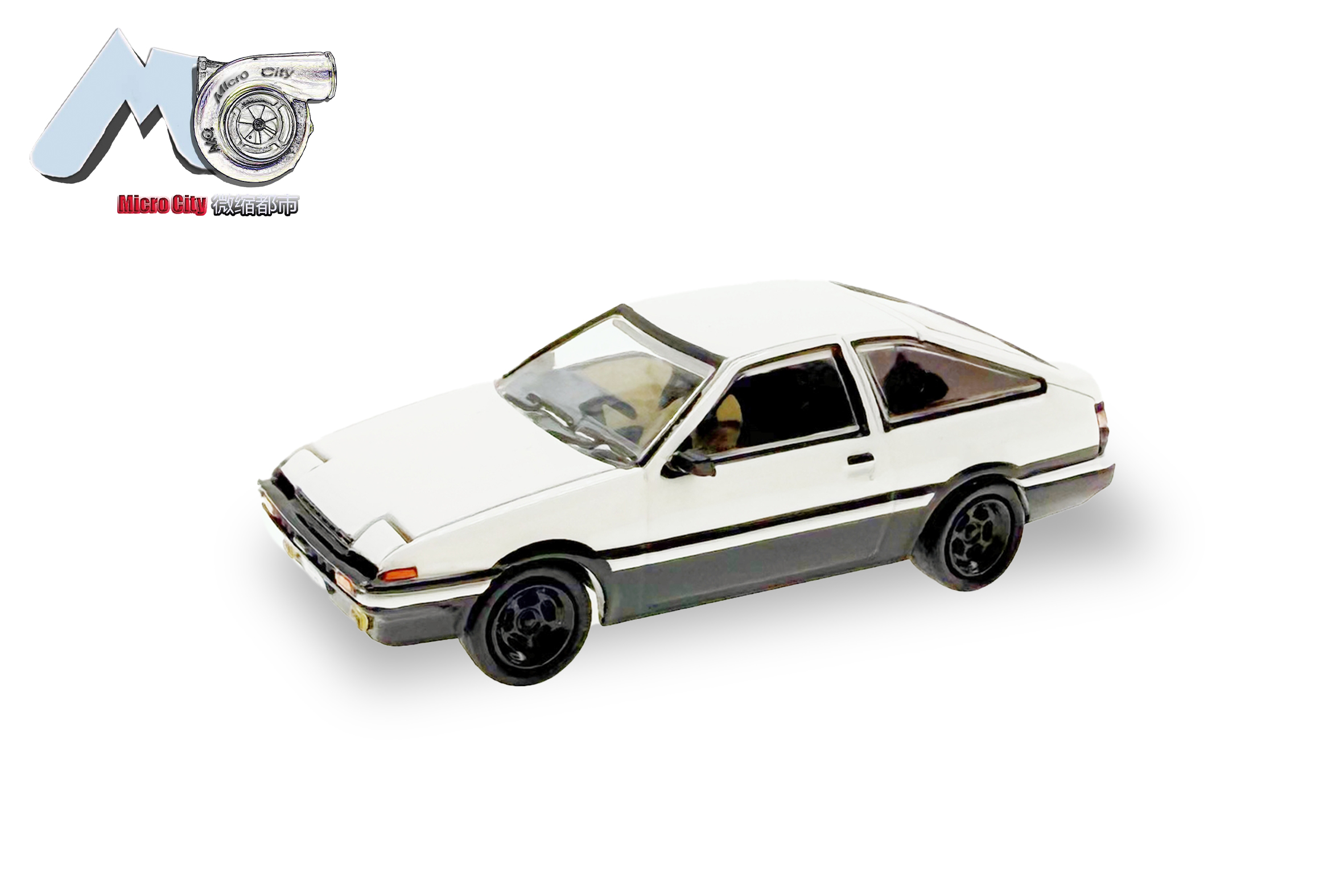 87MC000041 MicroCity: Toyota Corolla AE86 weiß