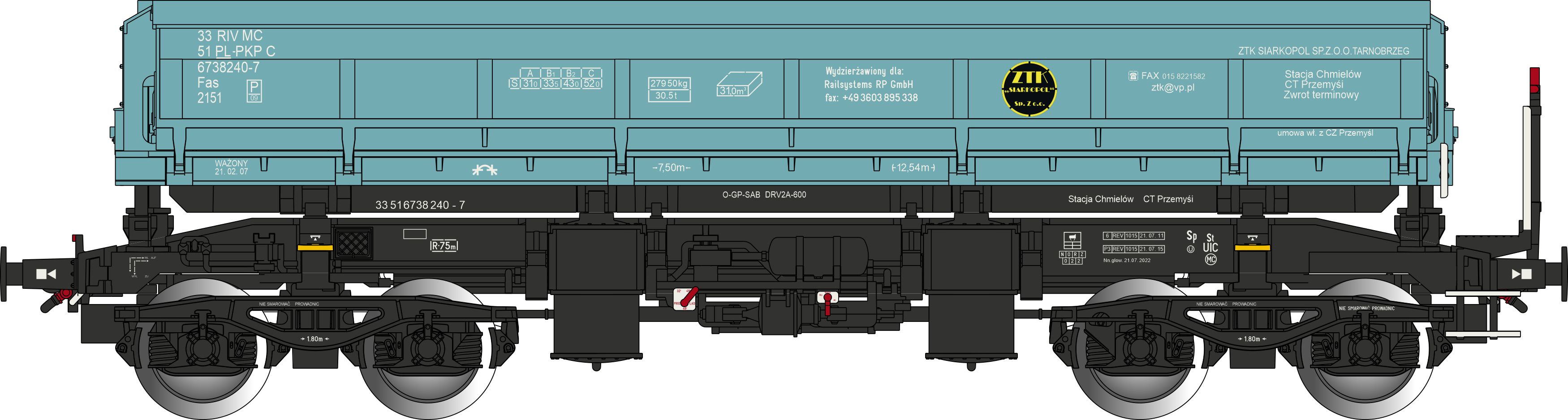 673020 PKP Cargo Selbstentladewagen Fas Ep.5