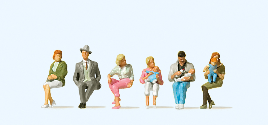 Preiser 10332 Sitzende Personen