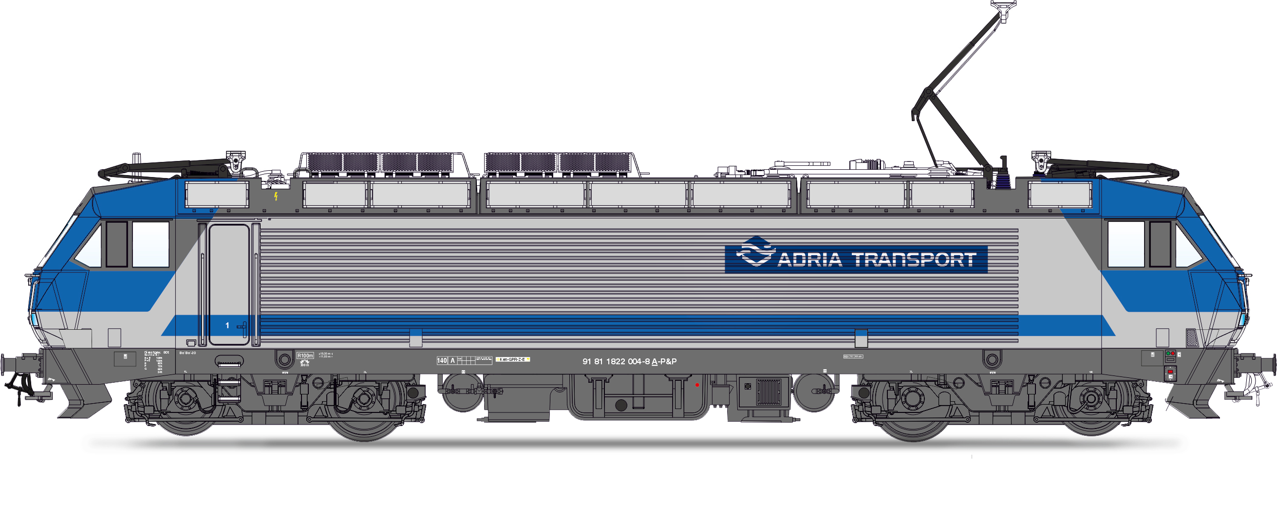 JC25830 Adria Transport E-Lok Rh 1822.001 Ep.6