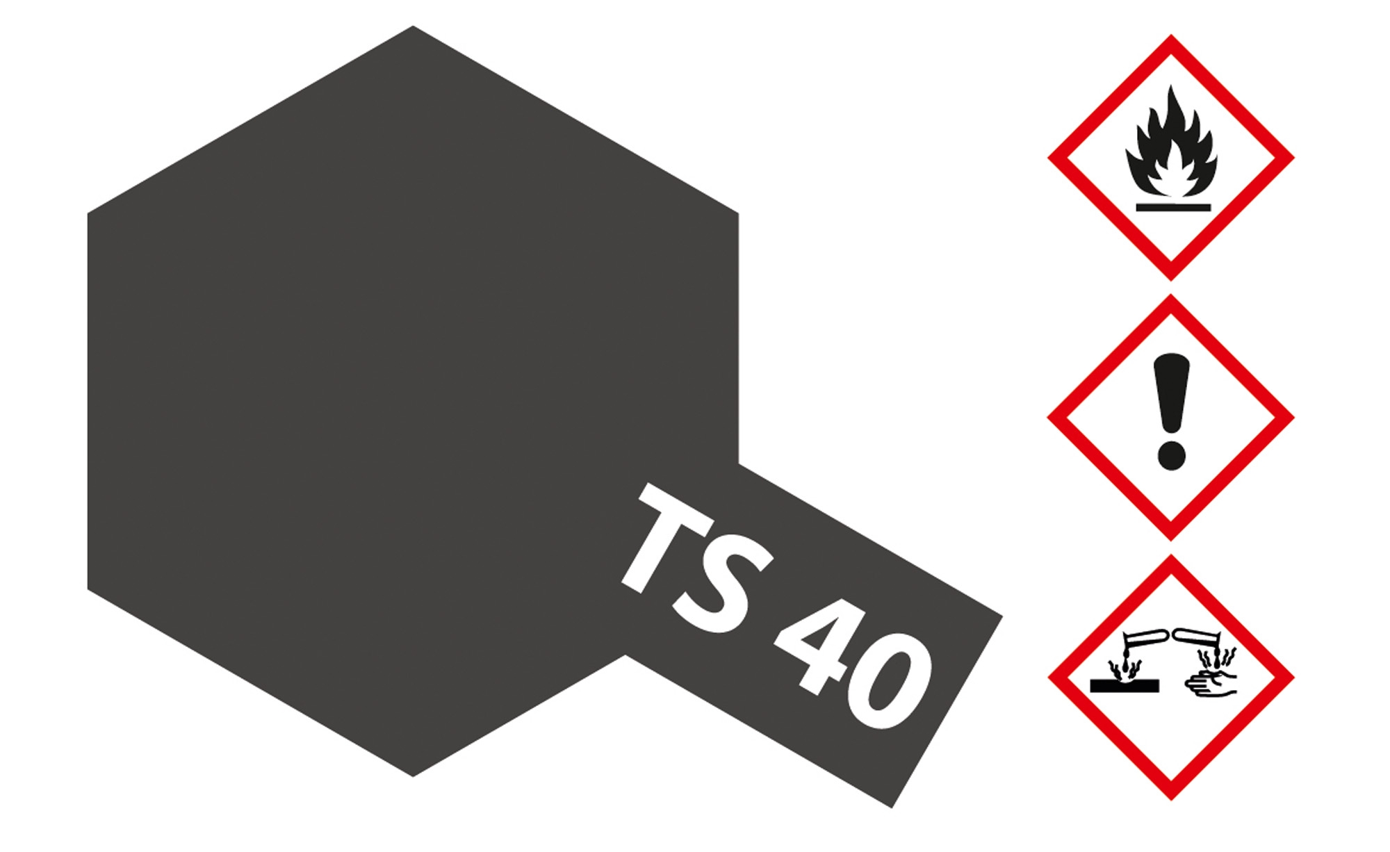 85040 TS40 - Spray Metallic Schwarz 100ml (gl)