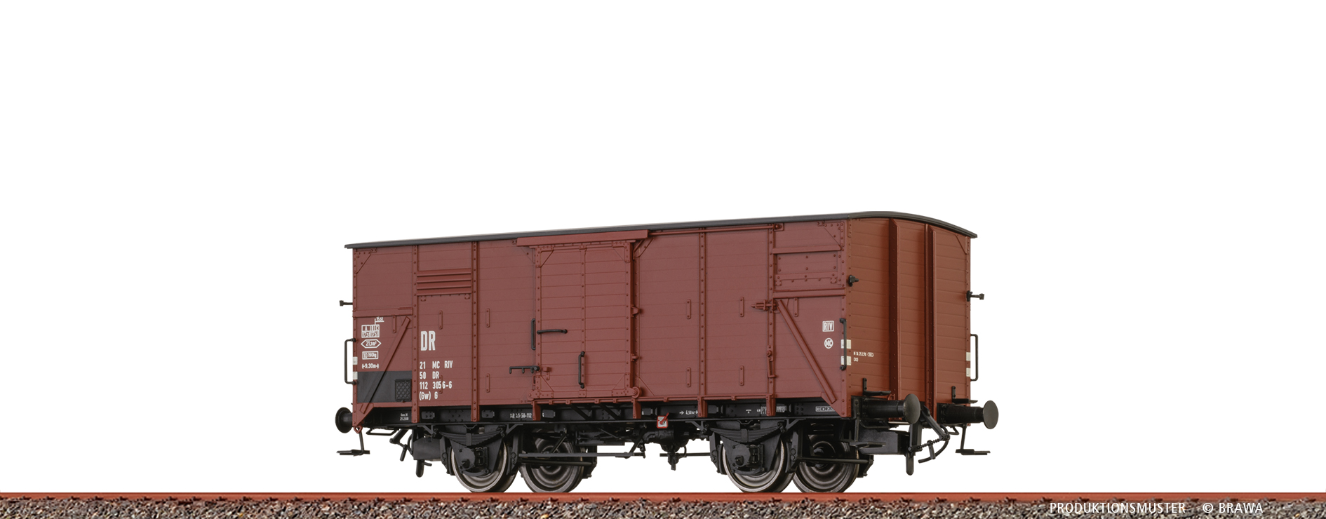 51254 DR gedeckter Güterwagen Gw/G Ep.4