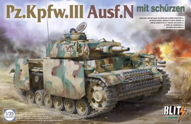 8005 Pz.Kpfw.III Ausf.N mit schürzen